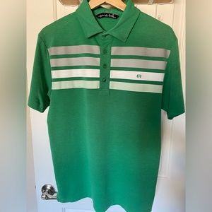 Travis Mathew | Men’s Polo Golf Shirt in green | size Small